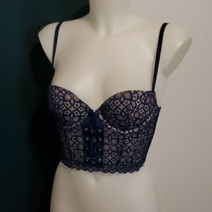 VS 34B Corset Zip-up bra